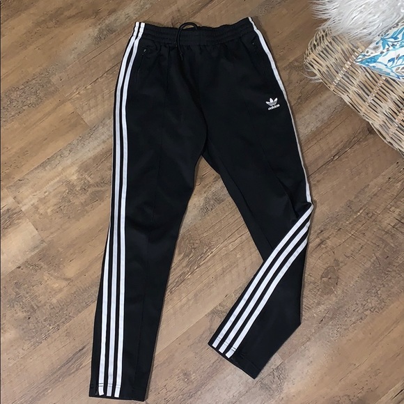 adidas joggers black stripes